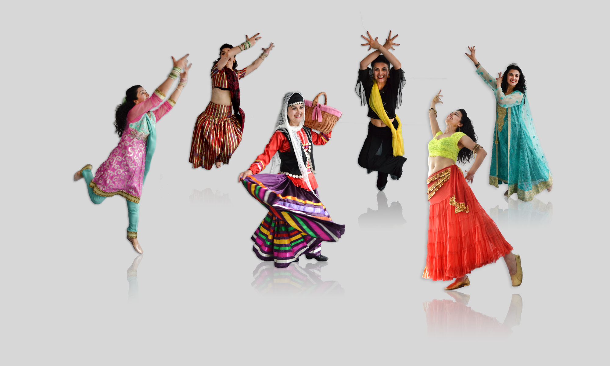 Verschiedene Tanzelemente orientalischer Tänze